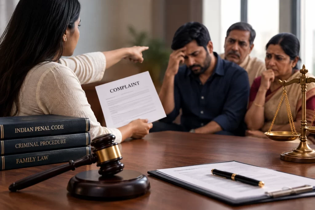 false dowry case's victims- husband and his family