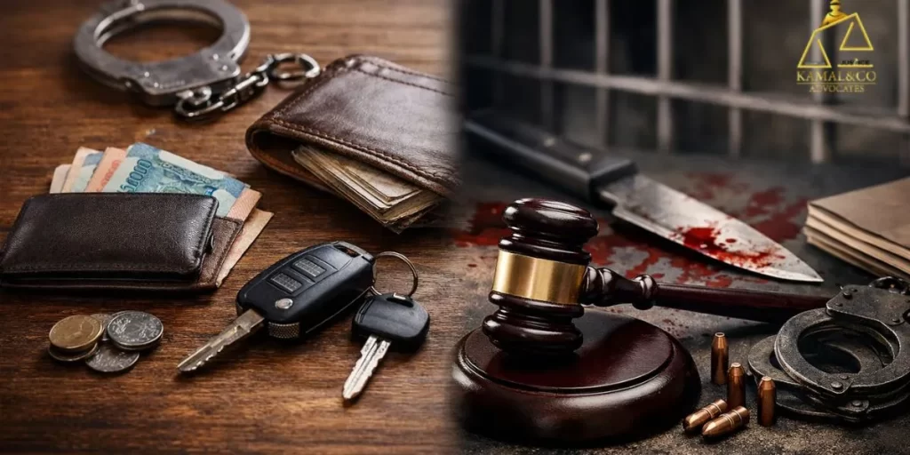 "Bailable vs non-bailable offences in bail in India showing minor and serious crime comparison"