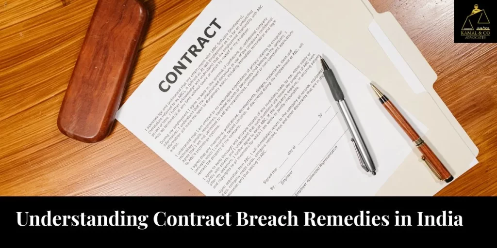 contract breach remedies In India