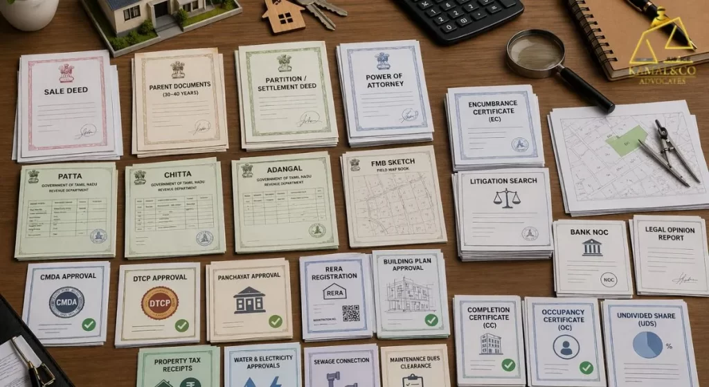 "list of property documents before buying property"