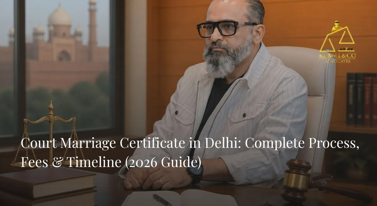 Process and fees of court marriage certificate in Delhi - Kamal & Co.