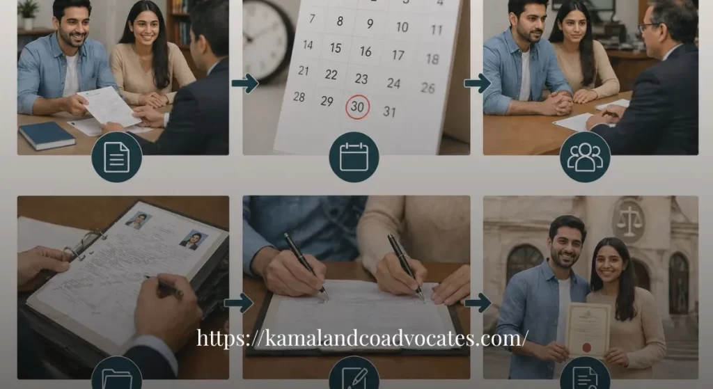 step by step process of court marriage certificate - Kamal & Co. Advocates