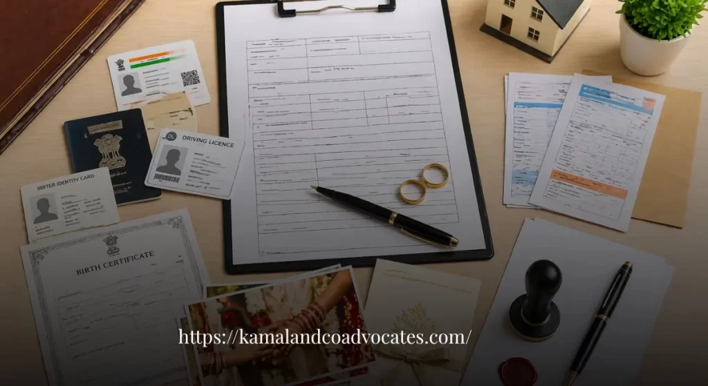 "list of documents required for marriage registration in Delhi"