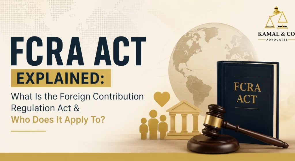 FCRA Act Explained: What Is the Foreign Contribution Regulation Act & Who Does It Apply To? - Kamal & Co. Advocates