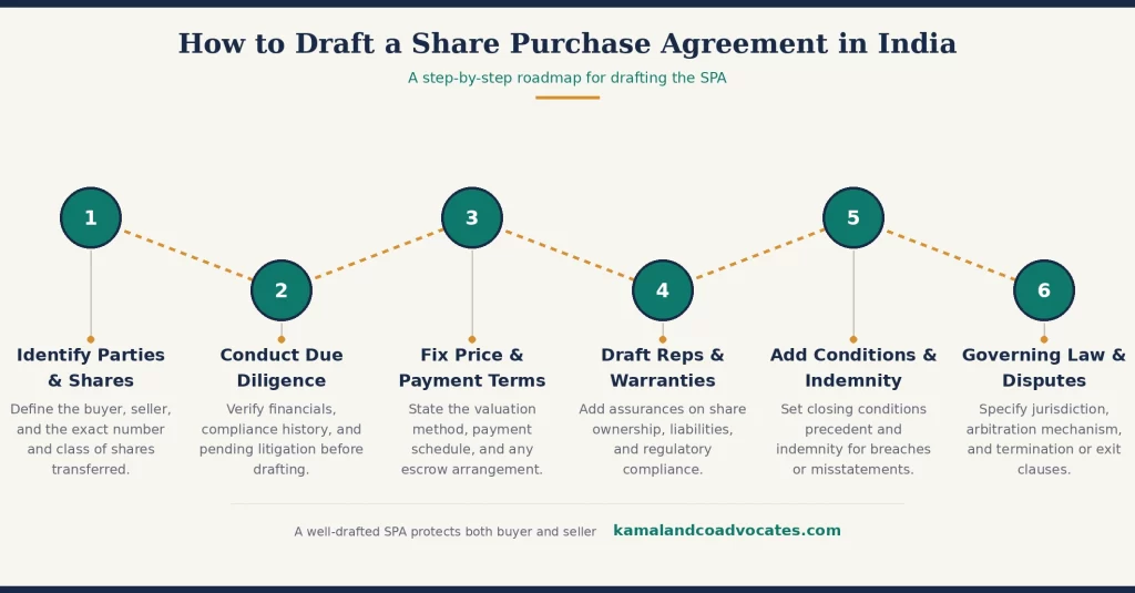 How to Draft a Share Purchase Agreement in India