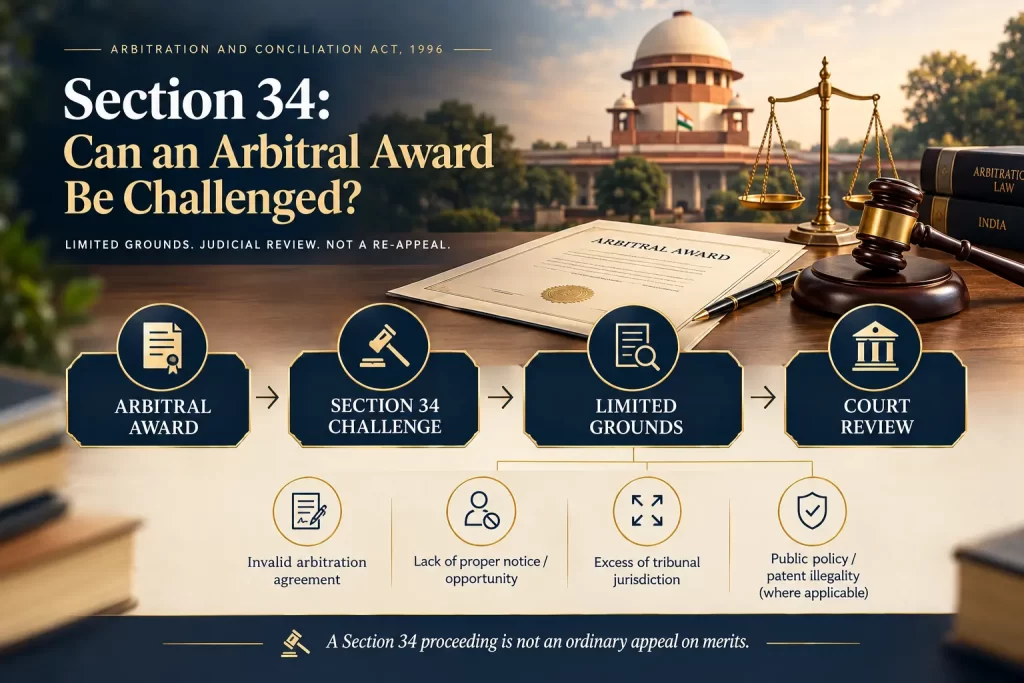 Can an arbitral award be challenged under the Arbitration Act 1996