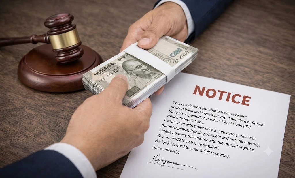 legal notice for money recovery suit in India
