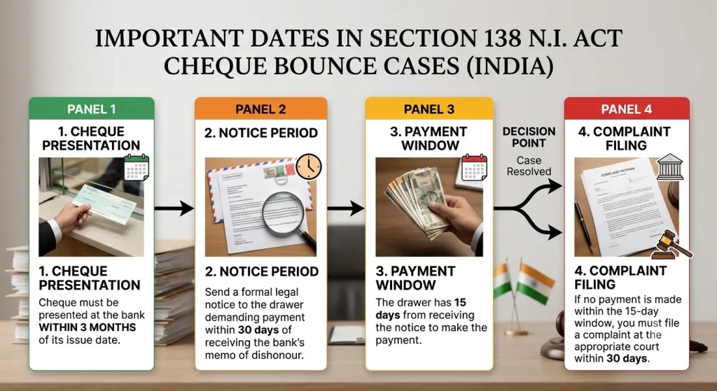 Cheque Bounce Case Time Limit: Important Dates to Remember