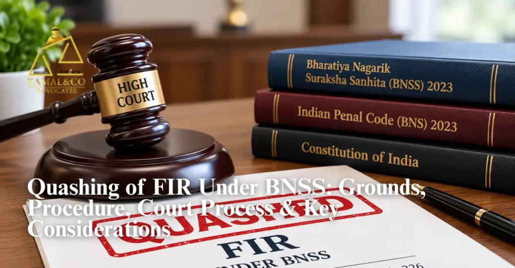 Quashing an FIR under BNSS: Grounds, Procedure & Case Law