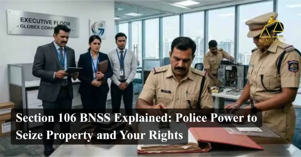 What is Section 106 BNSS? Understand Police Seizure Powers, Case Laws, and Your Rights
